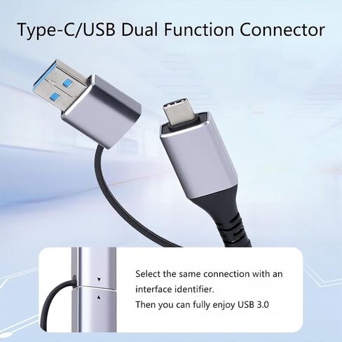 Essential USB-C to RJ45 Ethernet Adapter - 100Mbps Wired Network Card for Daily Use - 2m in Kuwait