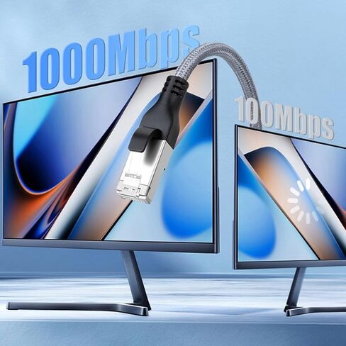 Essential USB-C to RJ45 Ethernet Adapter - 100Mbps Wired Network Card for Daily Use - 2m in Kuwait