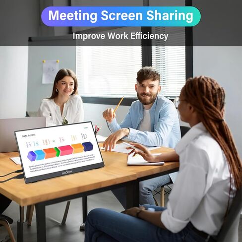 InnoView 15.6'' Portable Monitor for Laptop FHD 1080P USB-C Travel Monitors HDR IPS Portable Laptop Monitor for MacBook PC Xbox PS4/5 Switch in Kuwait