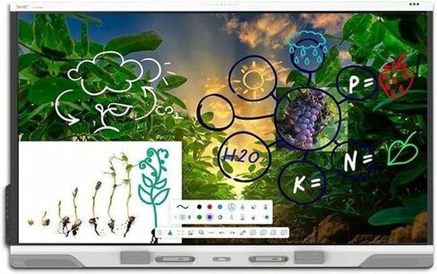 Smart Technologies RX275 شاشة عرض تفاعلية من سلسلة Smart Board RX مقاس 75 بوصة مع iQ - أبيض in Kuwait