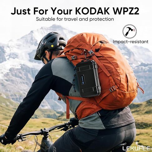 Lekufee Travel Waterproof Hard Case for Kodak PIXPRO WPZ2 Digital Camera, Battery, and other Accessories(Case & Bag Only) in Kuwait