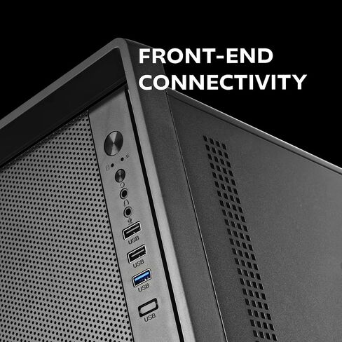 Tacens Fortis II, Mini-Tower PC MicroATX, Full Mesh Front for High Air Flow, 1 x Quiet 120 mm FDB Rear Fan, Compact SPCC Steel Housing, Integrated Carry Handle, Black in Kuwait