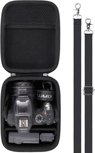 Camera Case Compatible with Panasonic LUMIX FZ80D Point and Shoot Digital Camera,Black Case in Kuwait