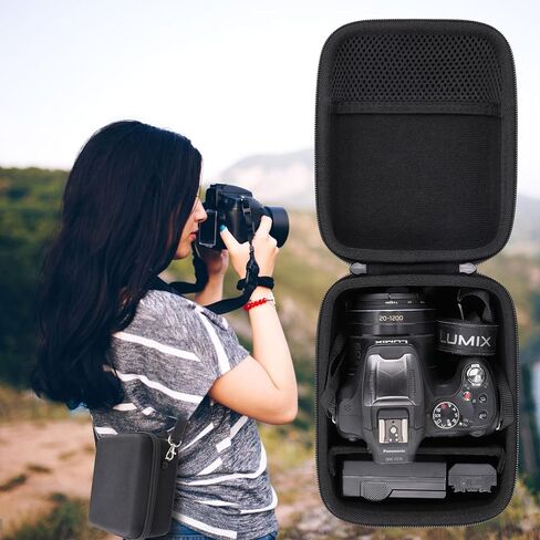 Camera Case Compatible with Panasonic LUMIX FZ80D Point and Shoot Digital Camera,Black Case in Kuwait