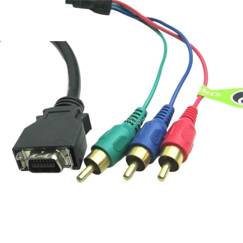 YHNNH CN14P D-Terminal إلى 3RCA3AV 3RCA 3AV كابل محول الفيديو كابل مكون اللون 1 متر in Kuwait