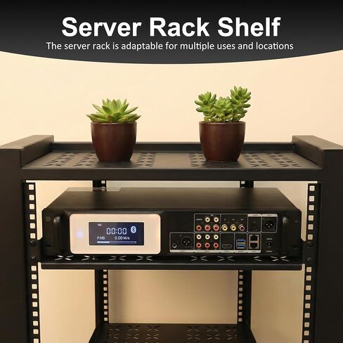 2 Pieces 12" 1U Server Rack and 5 Pack of 2U Blank Panel with Venting,for 19" Server Rack Cabinet in Kuwait
