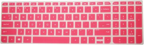 Hot Pink Ultra Thin Silicone Gel Keyboard Cover for HP Envy 17.3" Laptop with Application Kit (Please Compare Keyboard Layout and Model) in Kuwait