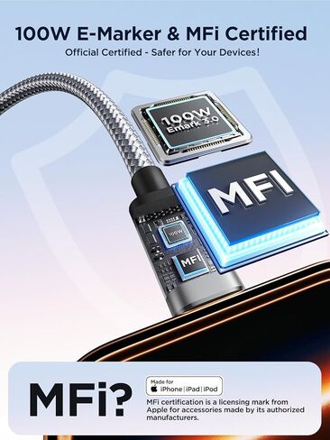 USB C to USB C Cable 100W Long USB C Cable 10FT Fast Charging Cord Type C Charger USBC to USBC Cable for Apple iPhone 17 16 15 Pro Max Plus,iPad Pro,MacBook Pro/Air,Samsung Galaxy S26 Ultra,CarPlay in Saudi Arabia