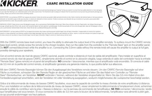 جهاز التحكم عن بعد Kicker 46CXARC CXARC لمضخمات سلسلة Kicker 46CX (متجدد) in Kuwait
