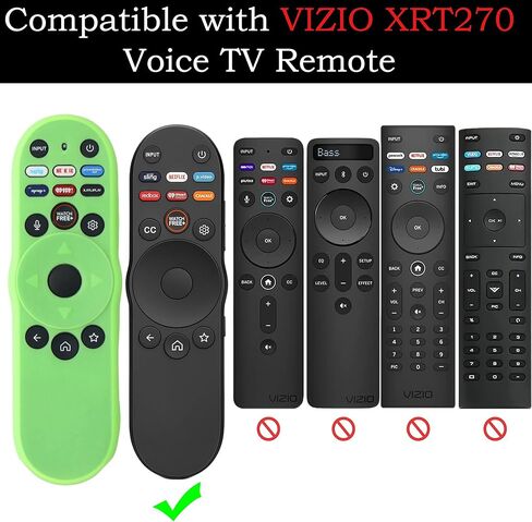 Gavyqier 2Pack Remote Cover fits for VIZIO XRT270 Smart 2023 TV Remote,Silicone Protective Controller Sleeve for XRT270 Voice Remote Glow in the Dark in Kuwait