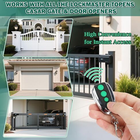 4 قطع M12 بوابة التحكم عن بعد الارسال 433.92 ميجا هرتز باب المرآب عن بعد لفتح بوابة انزلاق التلقائي سوينغ متوافق مع Lockmaster Topens (بطارية جافة قلوية 27A) in Kuwait