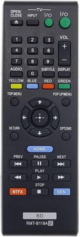 RMT-B119A استبدال جهاز التحكم عن بعد المناسب لمشغل أقراص DVD Sony Blu-Ray BDPBX110 BDP-S5100 BDP-S3100 BDP-S590 BDP-S390 BDP-S1100 BDP-BX110 BDP-BX39 BDP-BX510 BDP-BX59 BDP-BX59 BDP-S390 in Kuwait