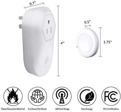 Garbage Disposal Wireless Switch Kit No Drilling On Sink Top, Remote Control Outlet Wireless Switch for Household Appliances, Up to 100ft. Range in Kuwait