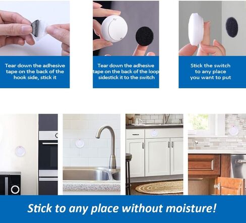 Garbage Disposal Wireless Switch Kit No Drilling On Sink Top, Remote Control Outlet Wireless Switch for Household Appliances, Up to 100ft. Range in Kuwait
