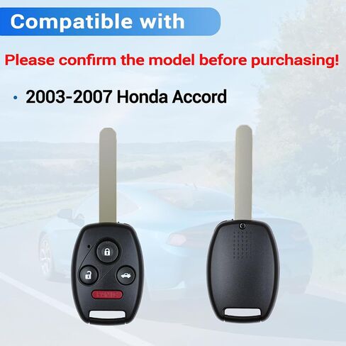 مفتاح فوب يناسب هوندا أكورد 2003 2004 2005 2006 2007 دخول بدون مفتاح التحكم عن بعد OUCG8D-380H-A 313.8 ميجا هرتز ، 2 قطعة in Kuwait
