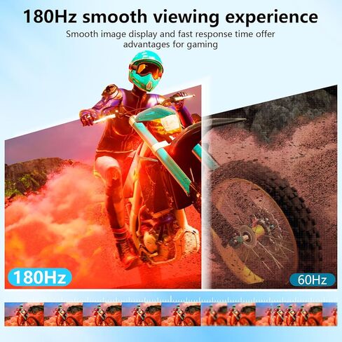 شاشة 23.8 بوصة 2.5K، شاشة محمولة QHD 1440P 180 هرتز، موسع شاشة كمبيوتر محمول IPS 178 درجة مع حامل دوار قابل للتعديل/VESA، USB-C/Type-C/USB-A/HDMI لأجهزة الكمبيوتر المحمول Mac PC Windows. in Kuwait