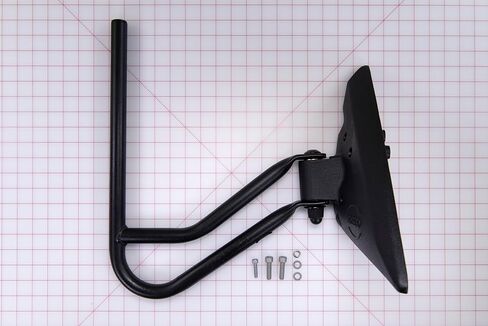 Right Hand Passenger Side, Mirror Mount Arm Assembly, Patch Mount, Steel, Non-Heated, Hand Adjustable, Fits 2015-2018 Transit Cutaway Vans, PN: ASY4928, Black in Kuwait
