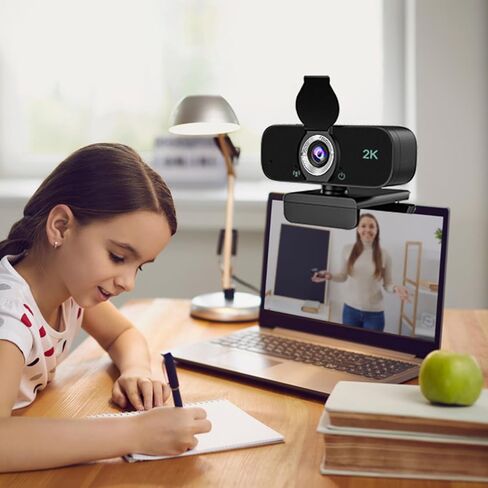 كاميرا ويب OrdinarYone USB مدمجة في ميكروفونات مانعة للضوضاء وحامل ثلاثي القوائم قابل للتعديل للحصول على فيديو عالي الوضوح 1080P 2K 4K R in Kuwait