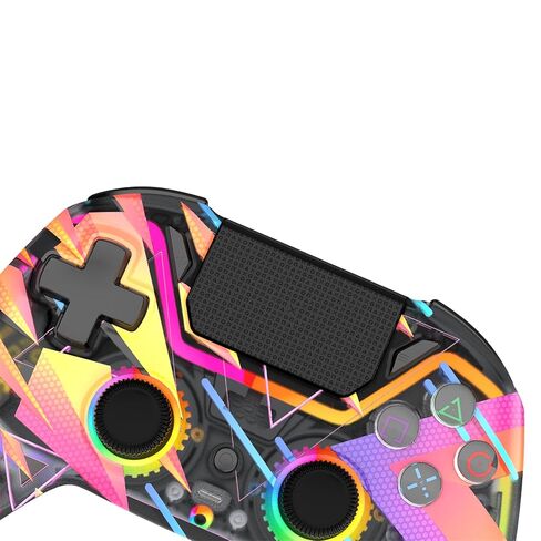 Wireless/Wired Game Controller WGP14V2 CLEAR,22 Buttons, Hall Effect, Cool Lights, Highly Sensitive,Compatible with PC/Steam/Switch/PS4/Ps3/iOS/MacOs/Android, Black in Kuwait