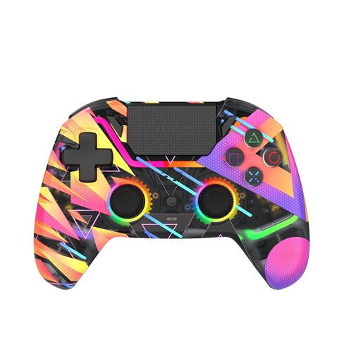Wireless/Wired Game Controller WGP14V2 CLEAR,22 Buttons, Hall Effect, Cool Lights, Highly Sensitive,Compatible with PC/Steam/Switch/PS4/Ps3/iOS/MacOs/Android, Black in Kuwait