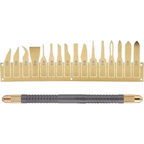 Semme Multifunction CPU Pry Cutter Tool Set Steel Blades for Mobile Phone and Tablet Repair 16 Cutter Heads with Handle Safe Easy Disassembly Tools for DIY Enthusiasts in Kuwait