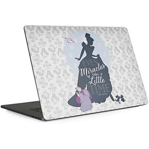 Skinit Decal Laptop Skin Compatible with MacBook Pro 15-inch with Touch Bar (2016-19) - Officially Licensed Disney Cinderella Miracles Take Time Design in Kuwait