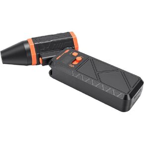130000RPM Electric Air Duster, Cordless Handheld Air Blower, LED Light Blower with Type C Charging, Ideal for Computer Keyboard Home Car Cleaning (Orange) in Kuwait