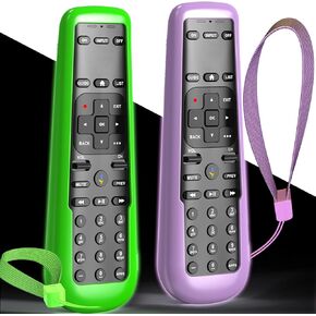 حافظة مكونة من قطعتين لجهاز التحكم عن بعد DirecTV، غطاء لجهاز AT&T TV Now المتلقي C71KW / RC82V جهاز التحكم عن بعد الصوتي غلاف جلدي أرجواني أزرق in Kuwait