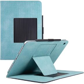 حافظة لجهاز Wacom MovinkPad 11 Tablet، غطاء حماية من جلد البولي يوريثان مع حامل عرض متعدد الزوايا وحلقة حامل قلم (أسود صخري) in Kuwait