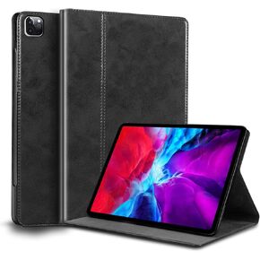 for Ipad Pro 11-inch 4th/3rd/2nd/1st Gen Case 2022/2021/2020/2018 Genuine Leather Cover Protective Shell,Auto Wake/Sleep.Blue in Saudi Arabia