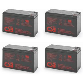 الكمية 4 CSB HR1234WF2 12 فولت/9 أمبير ساعة (34 واط) بطارية حمض الرصاص محكمة الغلق مع أطراف توصيل سريعة 0.250 بوصة in Kuwait