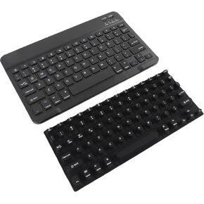Gugxiom Wireless Bluetooth Keyboard with Silicone Keyboard Cover for Long Nails with Letters, Raised Nail Art Typing Keycaps for Desktops, PC (Black) in Kuwait