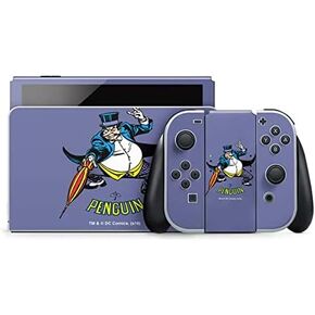 غلاف Skinit للألعاب متوافق مع Nintendo Switch OLED (2021) - تصميم DC Comics المرخص رسميًا The Penguin Portrait in Kuwait
