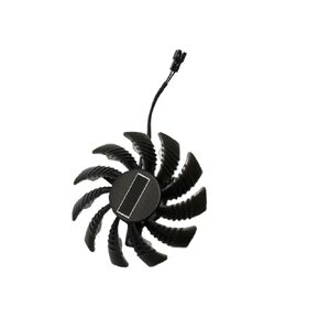 PRETYZOOM Gpu Fan 2-pin 75mm Cooling Fan لاستبدال بطاقة الرسومات المتوافقة مع Pld08010s12h، مبرد هواء Gpu للكمبيوتر لتجميع تبريد بطاقة الفيديو in Kuwait