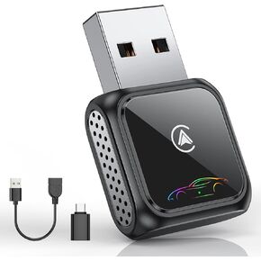 محول CarPlay اللاسلكي لهواتف iPhone وAndroid، مركبات 2017+، USB/Type-C (أزرق) in Kuwait