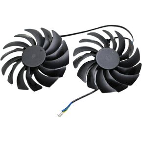 2 حزم جديدة من مراوح بطاقة رسومات الكمبيوتر الشخصي 25dBA 0010B12HH 0.40A لـ MSI 08060 580 in Kuwait