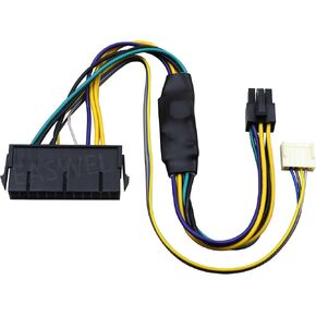 Generic Colorful 24-Pin ATX to 6-Pin PCI-E PSU Power Cable Adapter for HP Elite 8100/8200/8300/800G1 Server Environments in Saudi Arabia