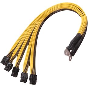 1Pcs 40cm 6 Pin Connector Server Power Supply Cable PCIe Express for P3 S7 S9 S11 Bitmain Miner Machine Support Miner PSU Cable in Kuwait