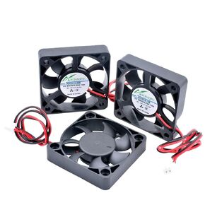 ACP5010 5cm 50mm Fan 50x50x10mm DC5V 12V 24V 2pin Cooling Fan Suitable for Micro-Chassis Router Inverter Power Supply Charger(5V 2 Ball Bearings) in Kuwait