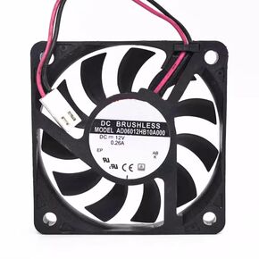 AD06012HB10A000 DC 12V 0.26A 60x60x10mm 2-Wire Cooling Fan in Kuwait