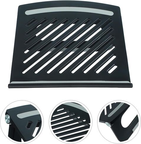 VALICLUD Foldable Laptop Riser Stand Adjustable Ventilated Desktop Laptop Desk Stand Multi-Angle for Home Office Coffee Shop Use in Kuwait