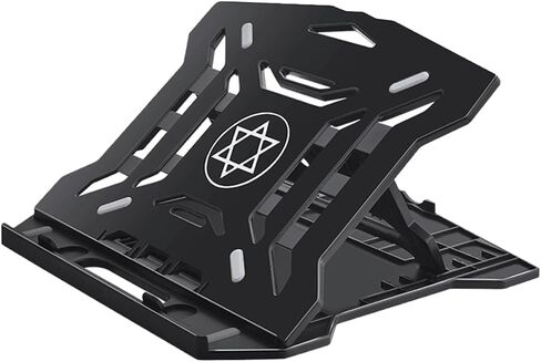 jojofuny Adjustable Folding Laptop Stand and Computer Holder Portable Desk Bracket with Cooling Base for Office and Travel Use Random Color in Kuwait