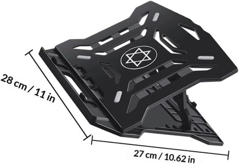 jojofuny Adjustable Folding Laptop Stand and Computer Holder Portable Desk Bracket with Cooling Base for Office and Travel Use Random Color in Kuwait