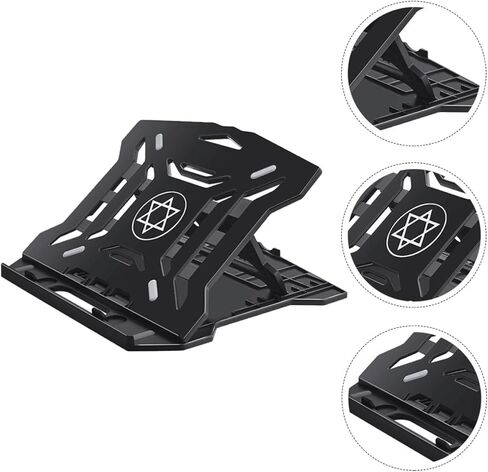 jojofuny Adjustable Folding Laptop Stand and Computer Holder Portable Desk Bracket with Cooling Base for Office and Travel Use Random Color in Kuwait