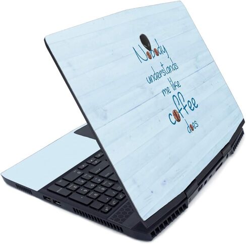 MightySkins Skin for Alienware M15 (2019) - القهوة تفهمني | غطاء ملتف واقٍ ومتين وفريد ​​من نوعه من الفينيل | سهل التطبيق والإزالة وتغيير الأنماط | صنع في الولايات المتحدة الأمريكية in Kuwait