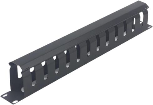 Cable Management Server Rack Cable Duct Cable Organizer Wire Raceway Metal Duct Wire Organizer Smooth Edge Detachable Cover Suitable for Office, 48 Ports in Kuwait