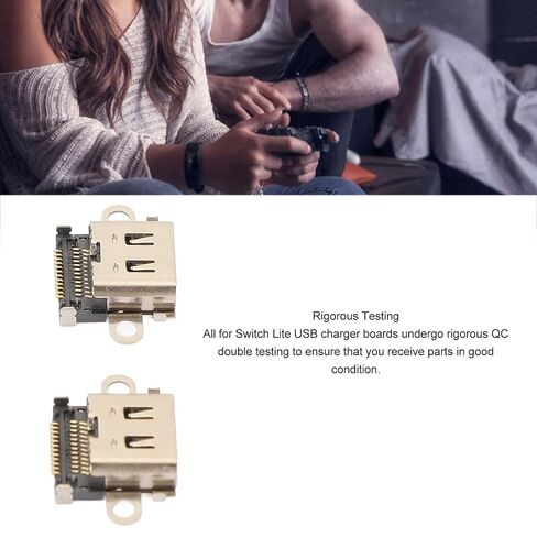 Tangxi 2PCS نوع C منفذ شحن للتبديل لايت، الألومنيوم USB C وحدة التحكم قفص الاتهام موصل شاحن منفذ المقبس، قطع غيار للتبديل لايت HDH - 001 in Kuwait