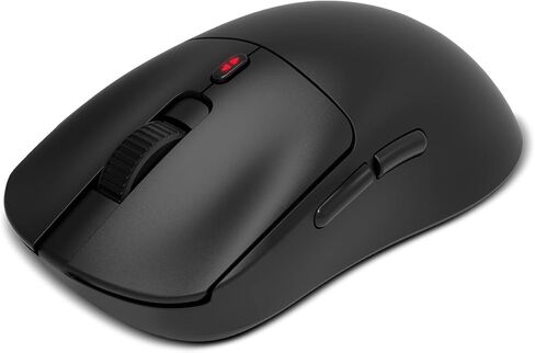KROM KLEVER BLACK - ماوس ألعاب لاسلكي خفيف الوزن، 55 جرام، مستشعر بصري دقيق Pixart PMW 3325، 6 أزرار، 6 مستويات DPI تصل إلى 10000، جهاز استقبال لاسلكي 2.4 جيجا هرتز، USB، أسود. in Kuwait