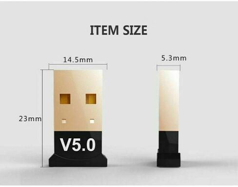 محول USB Bluetooth 5.0، جهاز استقبال USB Bluetooth Dongle للكمبيوتر الشخصي/الكمبيوتر المحمول، in Kuwait