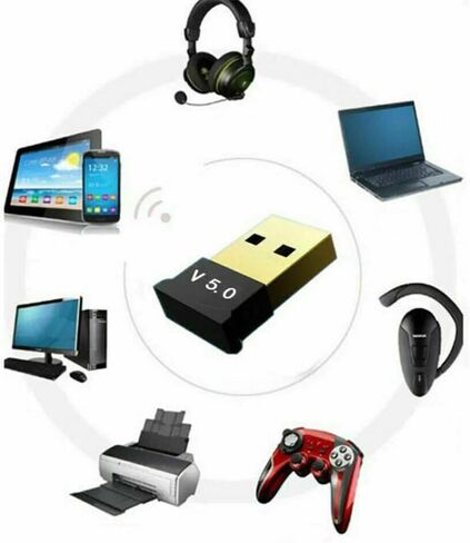 محول USB Bluetooth 5.0، جهاز استقبال USB Bluetooth Dongle للكمبيوتر الشخصي/الكمبيوتر المحمول، in Kuwait